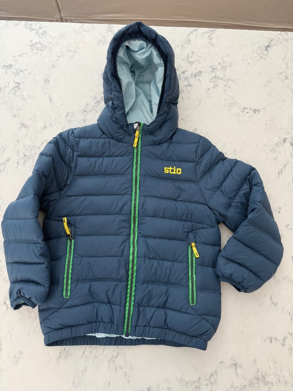 Stio Kids Hometown Down Hooded Jacket Navy